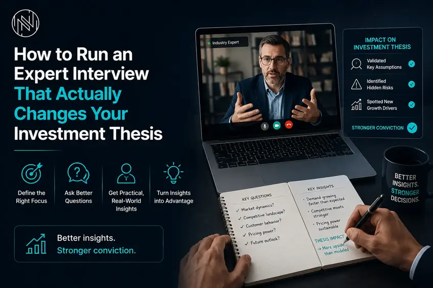 How to run an expert interview that actually changes your investment thesis
