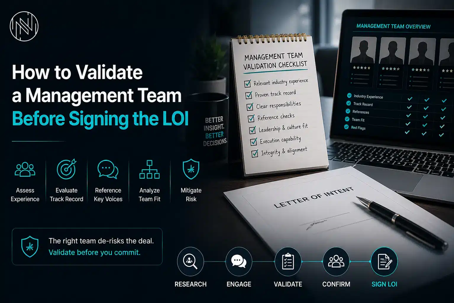 Pre-LOI Management Diligence