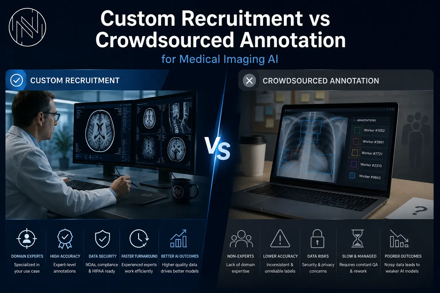 Expert vs Crowdsourced Medical Imaging AI Annotation